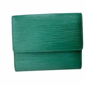 VTG Louis Vuitton Epi Elise Green Leather